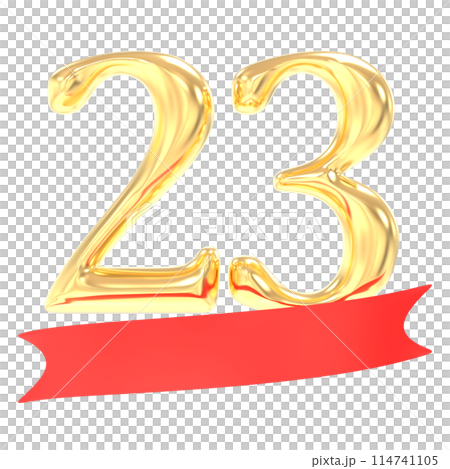 Happy Anniversary Number 3D Render 114741105