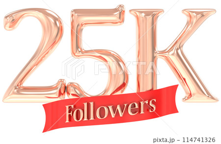 Number Anniversary And Number Followers 3D Render 114741326