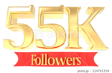 Number Anniversary And Number Followers 3D Render 114741354