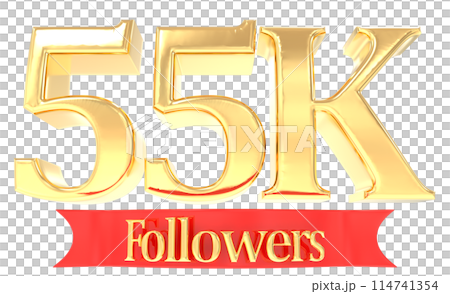 Number Anniversary And Number Followers 3D Render 114741354