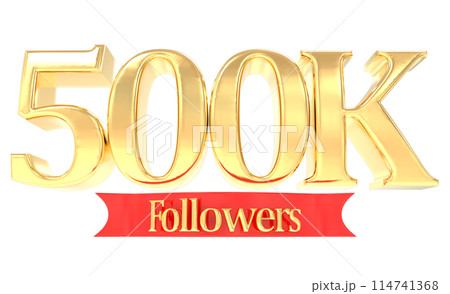 Number Anniversary And Number Followers 3D Render 114741368