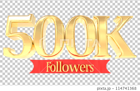 Number Anniversary And Number Followers 3D Render 114741368