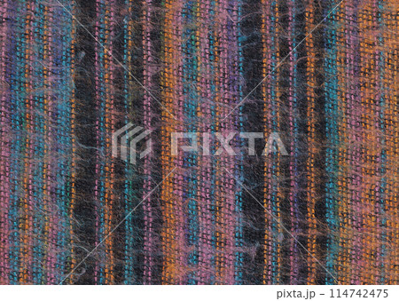 Nepalese textile background. Woven ethnic fabric texture Nepalese textile background. Woven ethnic fabric texture 114742475