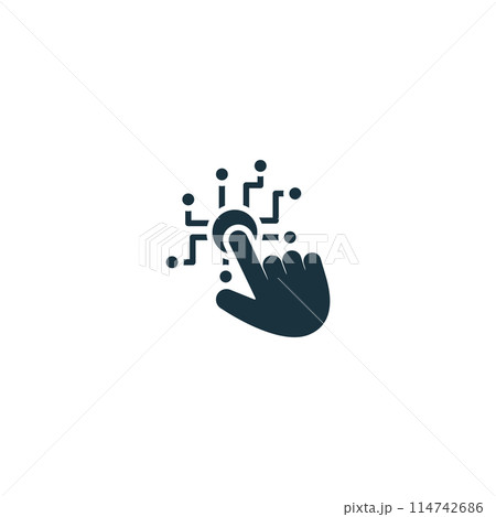 Digitalization icon. Monochrome simple Virtual Assistant icon for templates, web design and infographics Digitalization icon. Monochrome simple Virtual Assistant icon for templates, web design and infographics 114742686