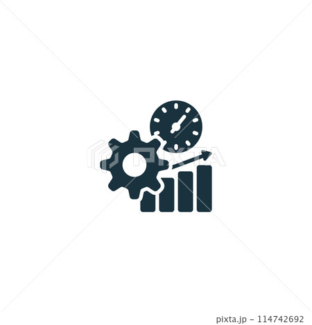Performance Management icon. Monochrome simple Virtual Assistant icon for templates, web design and infographics Performance Management icon. Monochrome simple Virtual Assistant icon for templates, web design and infographics 114742692