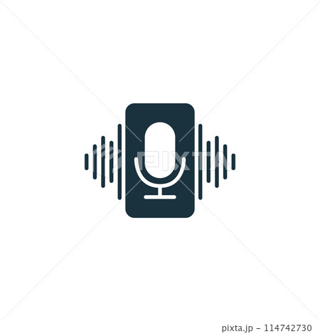 Voice Assistant icon. Monochrome simple Virtual Assistant icon for templates, web design and infographics Voice Assistant icon. Monochrome simple Virtual Assistant icon for templates, web design and infographics 114742730