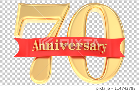 Year Anniversary Number Gold 3D Year Anniversary Number Gold 3D 114742788