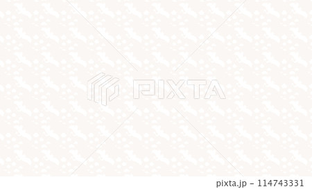 16:9　和柄（松竹梅に鶴）の背景素材 114743331