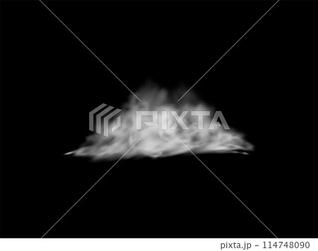 Vector earthen smog with magic dust cloud effect on isolated background. Vector earthen smog with magic dust cloud effect on isolated background. 114748090