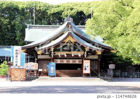 尾張一宮の真清田神社 拝殿 愛知県 一宮市 尾張一宮の真清田神社 拝殿 愛知県 一宮市 114748626