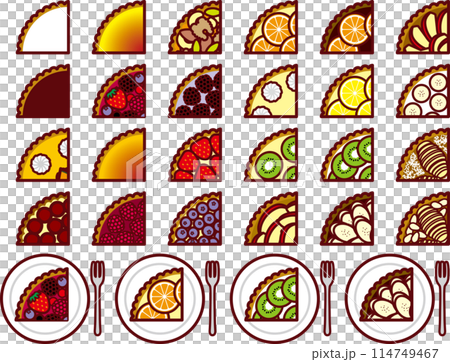 Tart, 1-4 sets 114749467