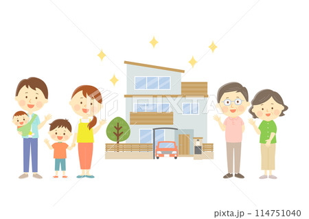 二世帯住宅を建てた6人家族 114751040