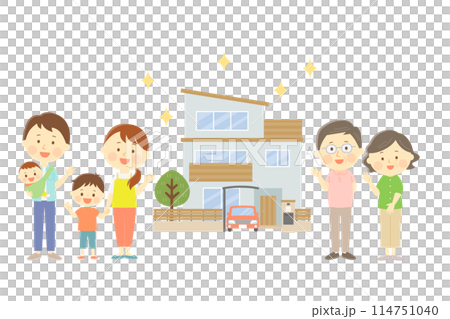 二世帯住宅を建てた6人家族 114751040