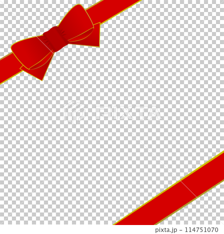 Red ribbon (square) Red ribbon (square) 114751070