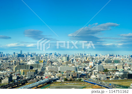 川崎駅方面から東京を望む　2024 114751162