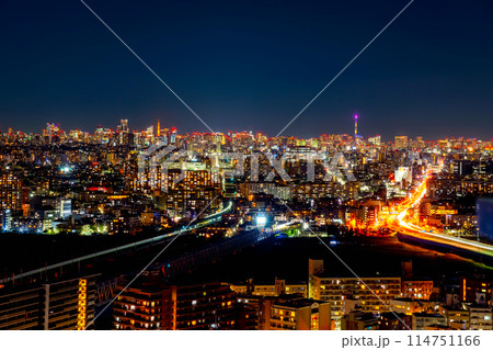 川崎から望む東京夜景 114751166