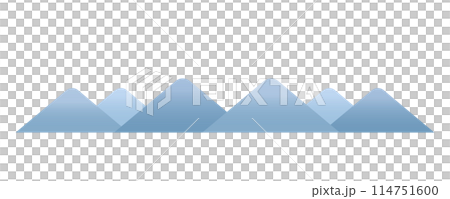 簡單的雪山山脈風景圖孤立在白色背景上的平面向量素材 簡單的雪山山脈風景圖孤立在白色背景上的平面向量素材 114751600