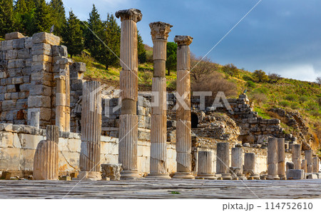 Odeon theater and Upper Agora in the Efesus 114752610