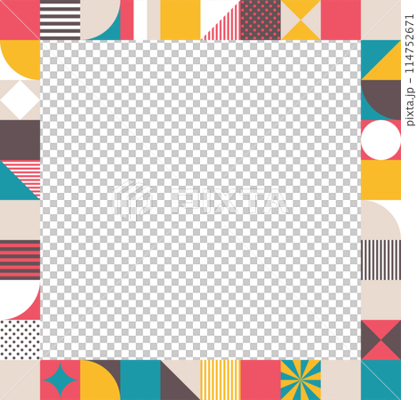 Square frame_geometric pattern Square frame_geometric pattern 114752671