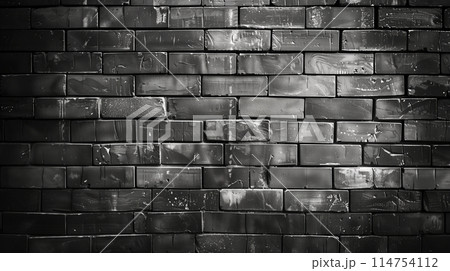 Seamless steel bricks form a perfect wall for sleek designs. 114754112