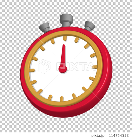 Stopwatch timer 3D illustration 114754538