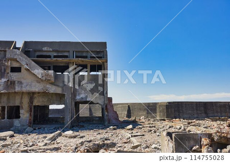 軍艦島 廃墟 軍艦島 廃墟 114755028