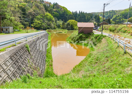 世界遺産「佐渡島(さど)の金山」 重文景「佐渡西三川の砂金山由来の農山村景観」 世界遺産「佐渡島(さど)の金山」 重文景「佐渡西三川の砂金山由来の農山村景観」 114755156