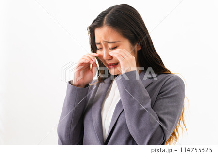 ビジネススーツを着ている若い女性 ビジネスイメージ ビジネススーツを着ている若い女性 ビジネスイメージ 114755325