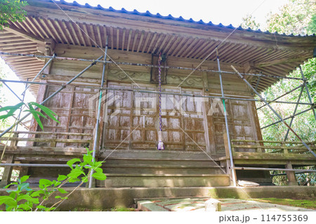 世界遺産「佐渡島(さど)の金山」 重文景「佐渡西三川の砂金山由来の農山村景観」 大山祗神社 世界遺産「佐渡島(さど)の金山」 重文景「佐渡西三川の砂金山由来の農山村景観」 大山祗神社 114755369