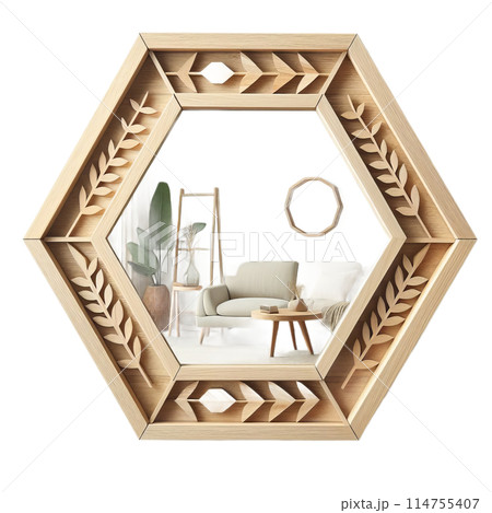 3d rendering of interior modern living room 114755407