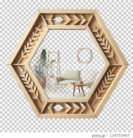 3d rendering of interior modern living room 114755407