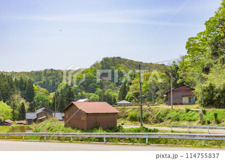 世界遺産「佐渡島(さど)の金山」 重文景「佐渡西三川の砂金山由来の農山村景観」 世界遺産「佐渡島(さど)の金山」 重文景「佐渡西三川の砂金山由来の農山村景観」 114755837