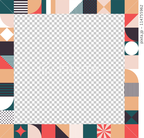 Square frame_geometric pattern 114755962