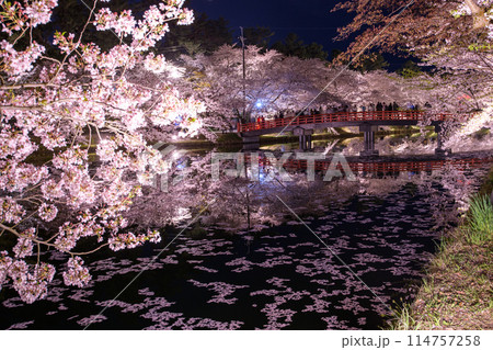 弘前城春の夜　絶景ポイント　青森県 114757258