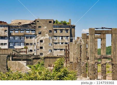 長崎 軍艦島 景観 長崎 軍艦島 景観 114759368