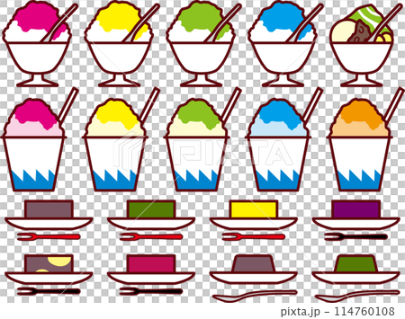 かき氷、羊羮 かき氷、羊羮 114760108