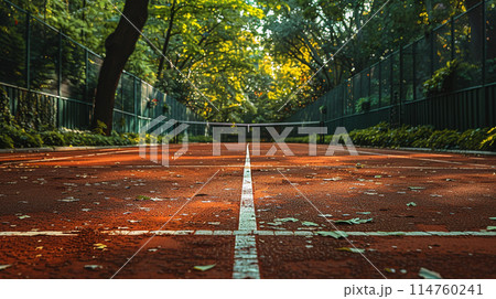 Tennis court. Sport concept. Tennis court background. 114760241