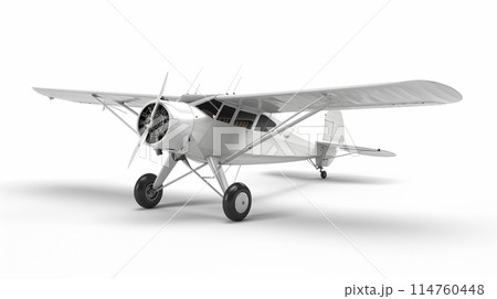 3d of plane on white background. Travel concept. 114760448