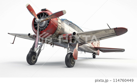 3d of plane on white background. Travel concept. 114760449