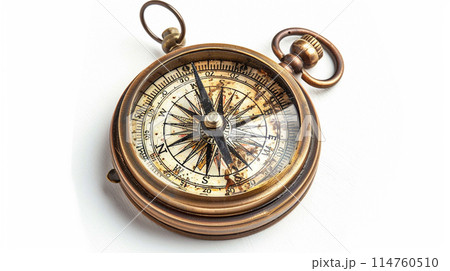 Compass on white background. Travel concept. Compass on white background. Travel concept. 114760510