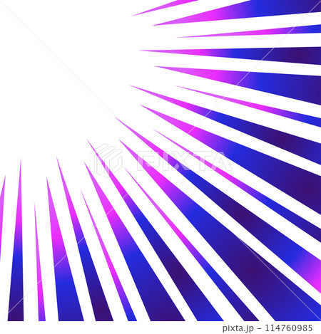 紫色のグラデーションの集中線のイラスト素材 114760985
