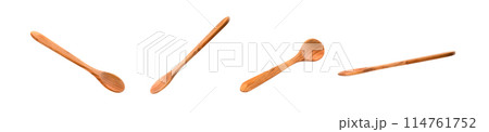 Wooden spoon isolated on a white background with clipping path Wooden spoon isolated on a white background with clipping path 114761752