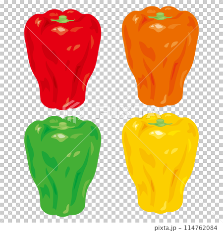 Green pepper set 114762084