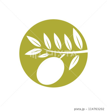 Olive logo images illustration 114763202
