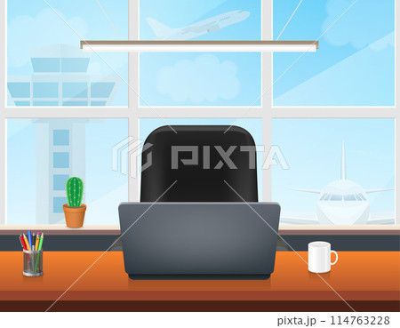 office work space for staff of a company or organization vector illustration office work space for staff of a company or organization vector illustration 114763228