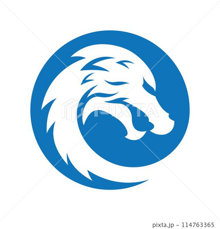 Dragon logo images illustration Dragon logo images illustration 114763365