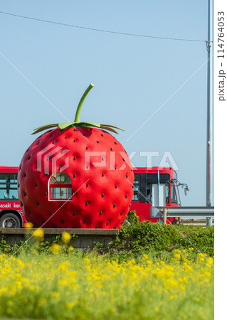 フルーツバス停 イチゴのバス停【長崎県諫早市小長井町】 フルーツバス停 イチゴのバス停【長崎県諫早市小長井町】 114764053