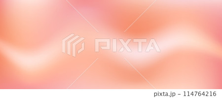 Wavy nude gradient background. Neutral brown color gradation with light cream texture. Beige warm skin tan. Abstract pastel silk. Vector fluid backdrop with delicate pearl gloss. 114764216