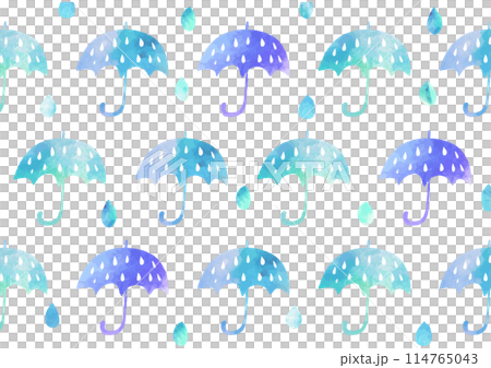 Watercolor umbrella pattern 1863 Watercolor umbrella pattern 1863 114765043