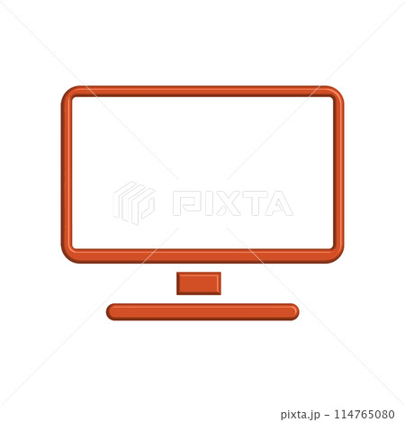 Illustration Vector graphic of monitor icon template 114765080